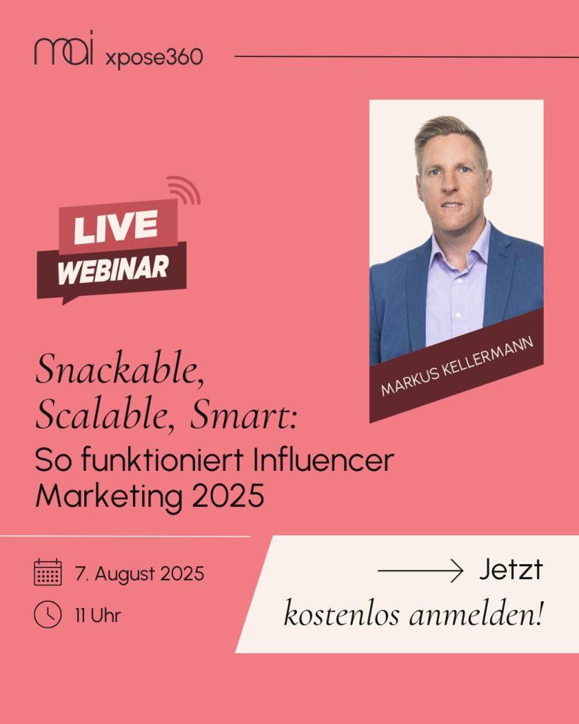Internes Webinar zum Thema: So funktioniert Influencer Marketing 2025