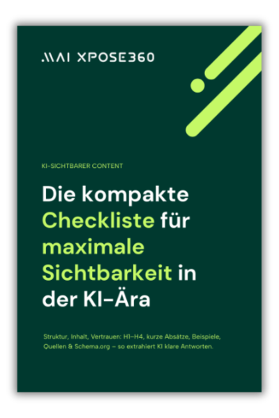 CHECKLISTE – KI-sichtbaren Content